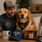 Best Gifts for Dog Dads in 2026 (Unique & Personalized Ideas) Dog dad with his dog and personalized dog gifts