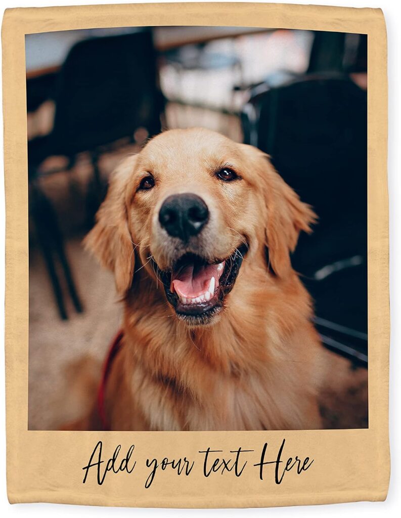 Best Personalized Dog Blankets in 2026 Personalized dog photo blanket with custom photo and message