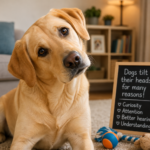Why Do Dogs Tilt Their Heads? Dog tilting its head while listening to its owner