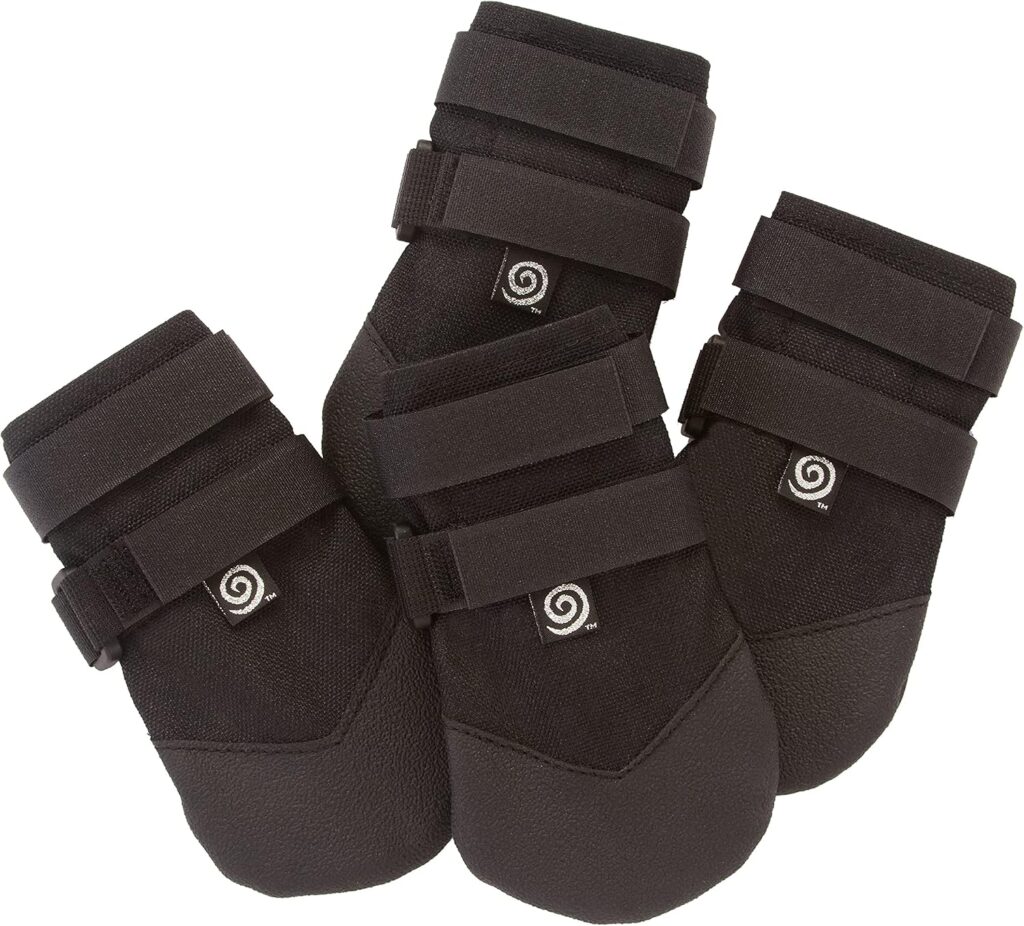 Ultra Paws Rugged dog boots with durable protective soles for hiking and rough terrain