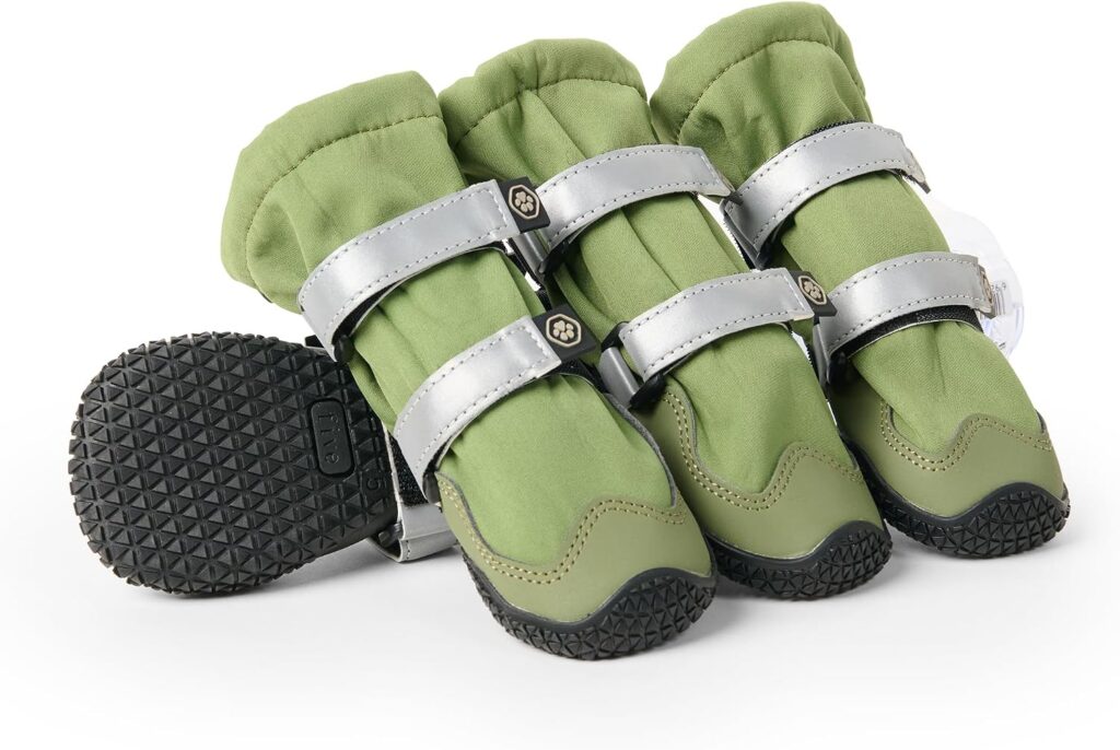 Spark Paws dog rainboots with secure straps and grippy soles for rain, puddles and muddy walks