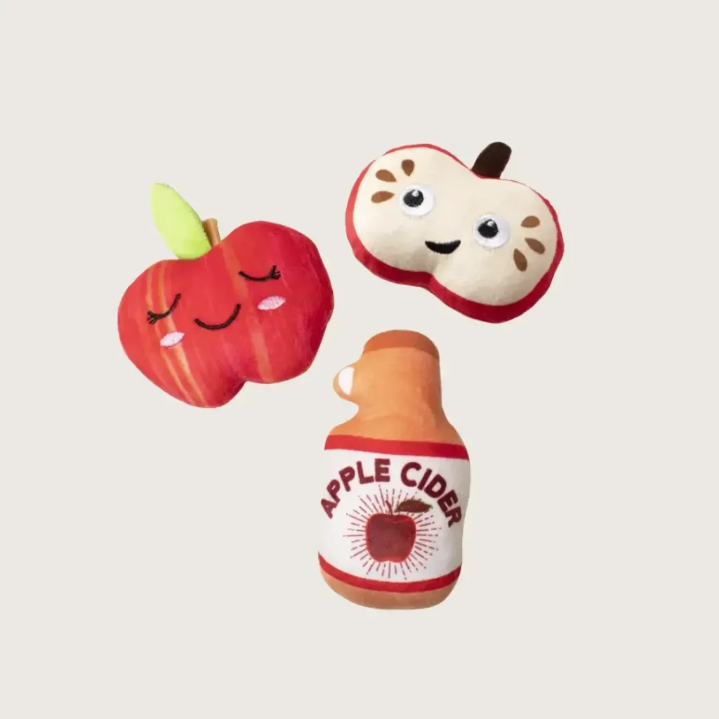 Best Gotcha Day Gifts for Dogs in 2026 Pupper Crust Apples of My Eye mini plush dog toy set